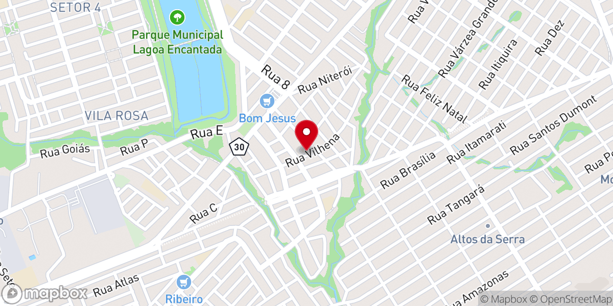 Map showing location of Igreja Batista Jardim Novo Horizonte