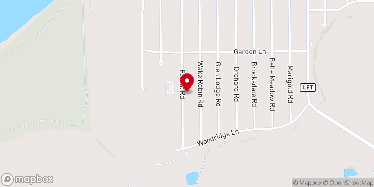 Map showing location of Headlands Baptist Church