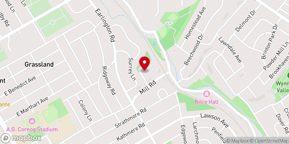 Map showing location of Trinity Christian Church of Greater Philadelphia