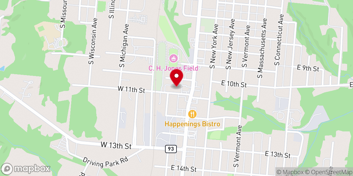 Map showing location of Cornerstone Word of Life Church