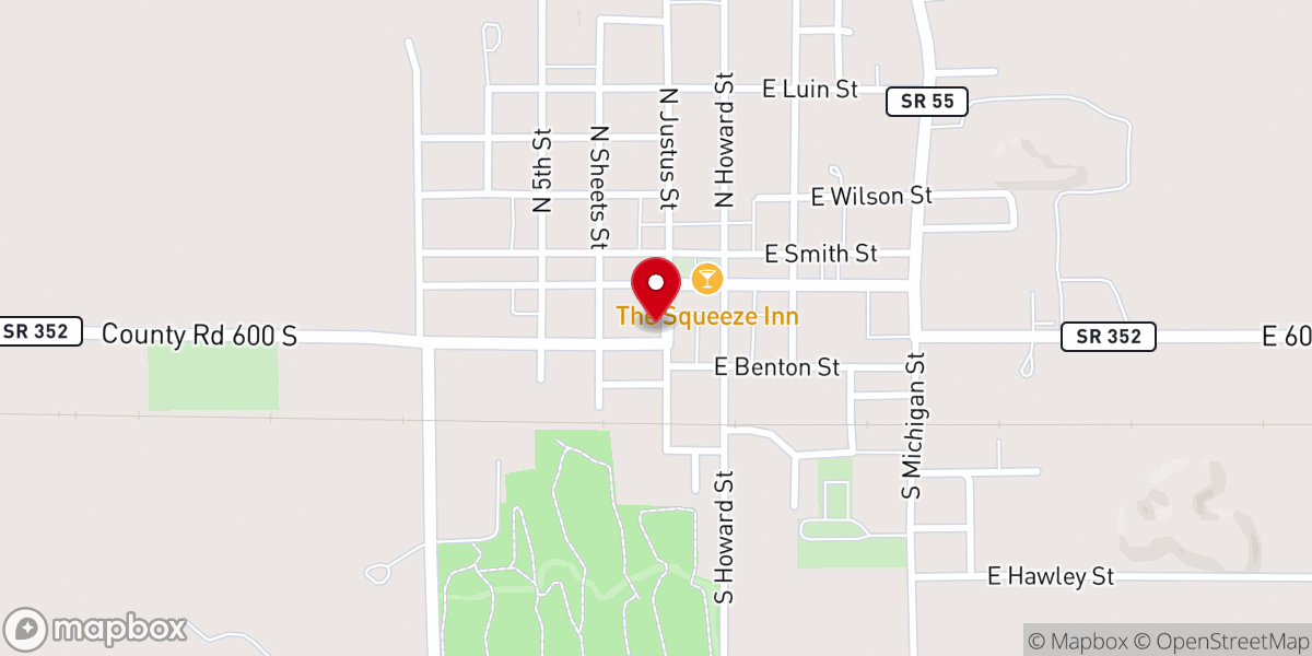 Map showing location of Oak Grove Heritage House