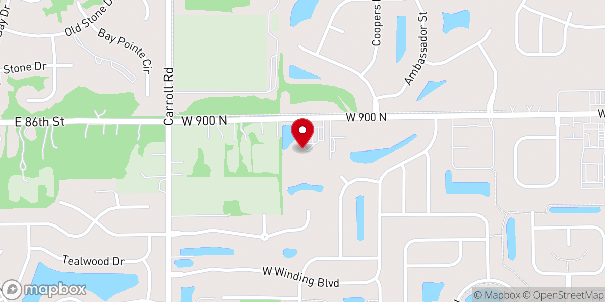 Map showing location of Geist Community Church