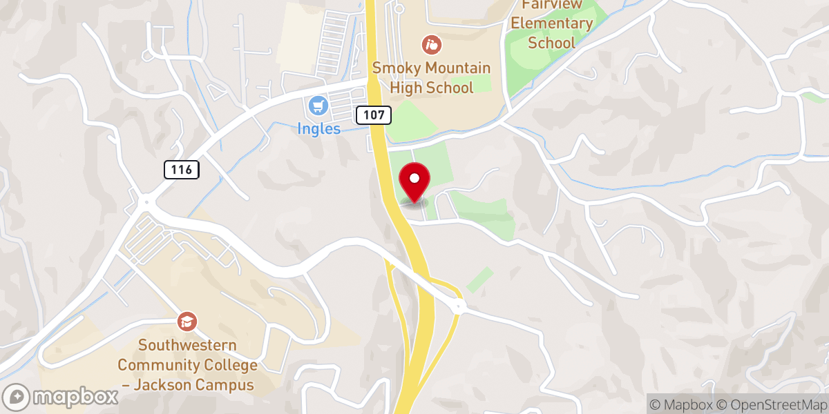 Map showing location of Love's Chapel United Methodist Church