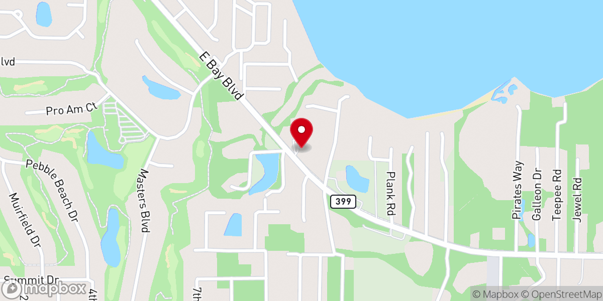 Map showing location of Live Oak Church