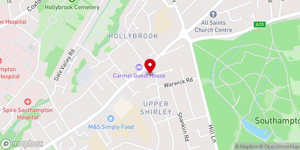 Map showing location of Biserica Penticostala Alfa & Omega Southampton