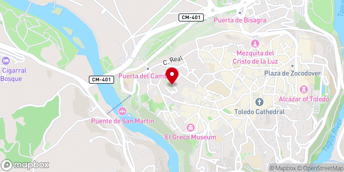 Map showing location of Paseo-Mirador Virgen de Gracia