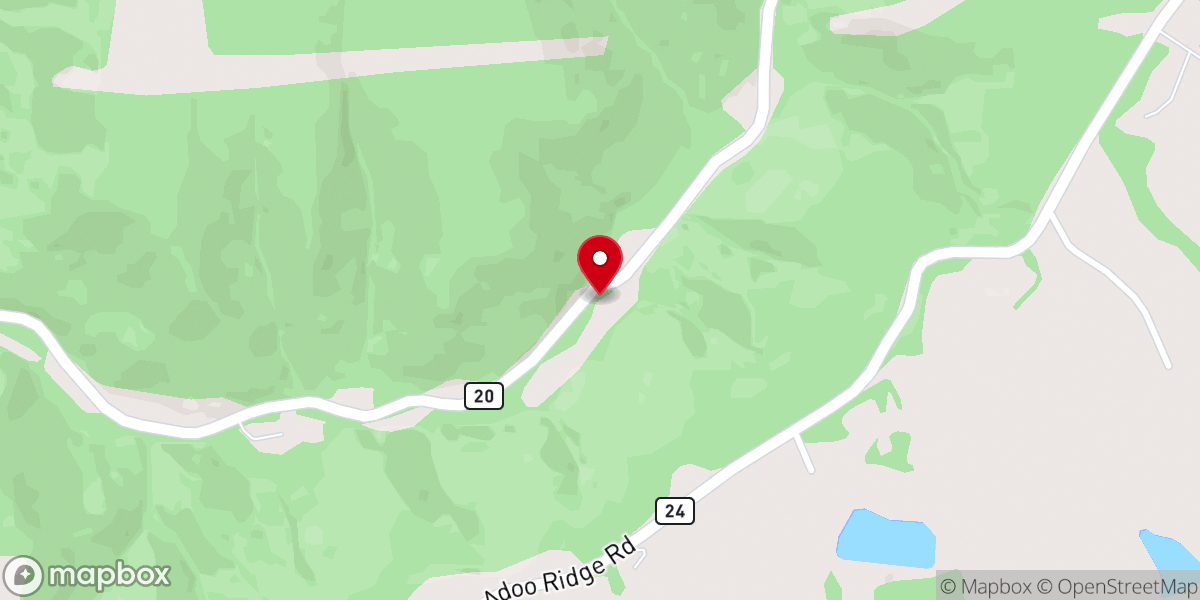 Map showing location of Stone Chapel Church