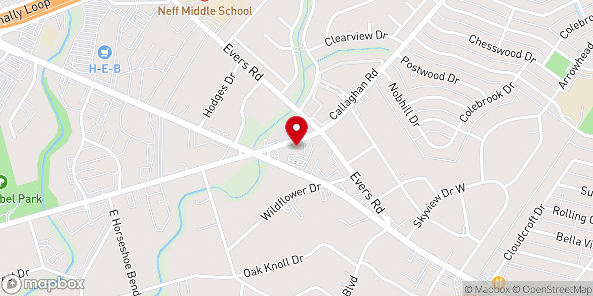 Map showing location of Southwest Korean Baptist Church