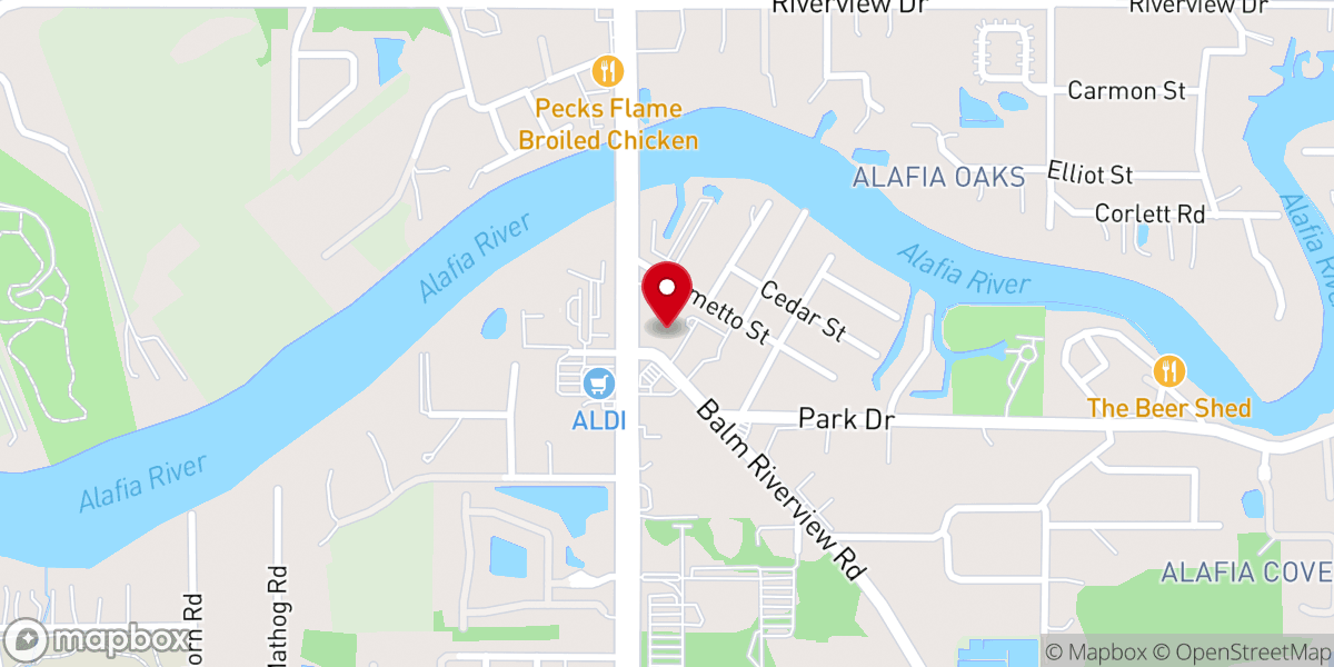 Map showing location of Connection Baptist Church