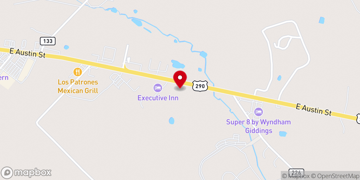 Map showing location of Pilgrim Rest Primitive Baptist Church