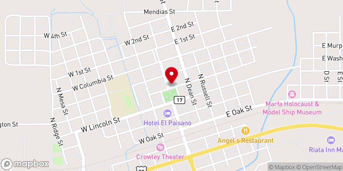Map showing location of Saint Paul's Episcopal Church