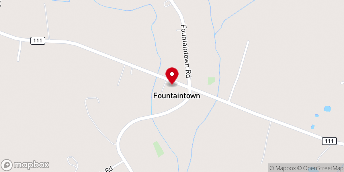 Map showing location of Bethlehem FWB Church