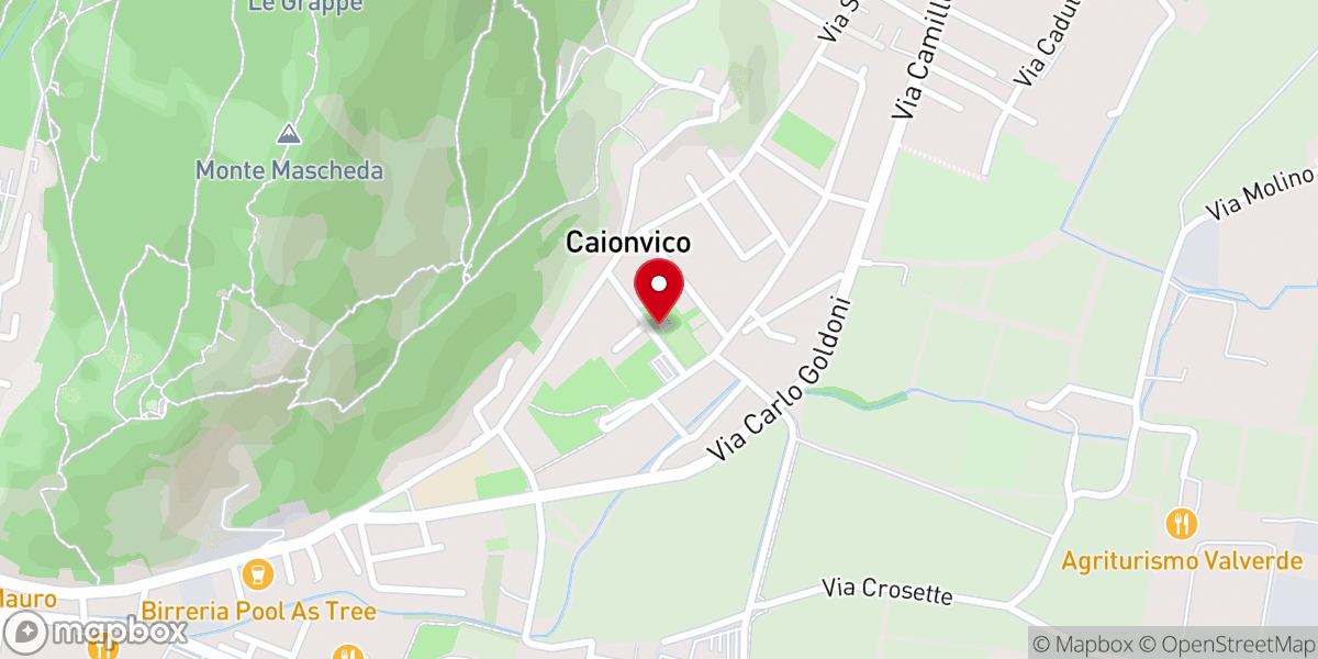 Map showing location of Oratorio Caionvico