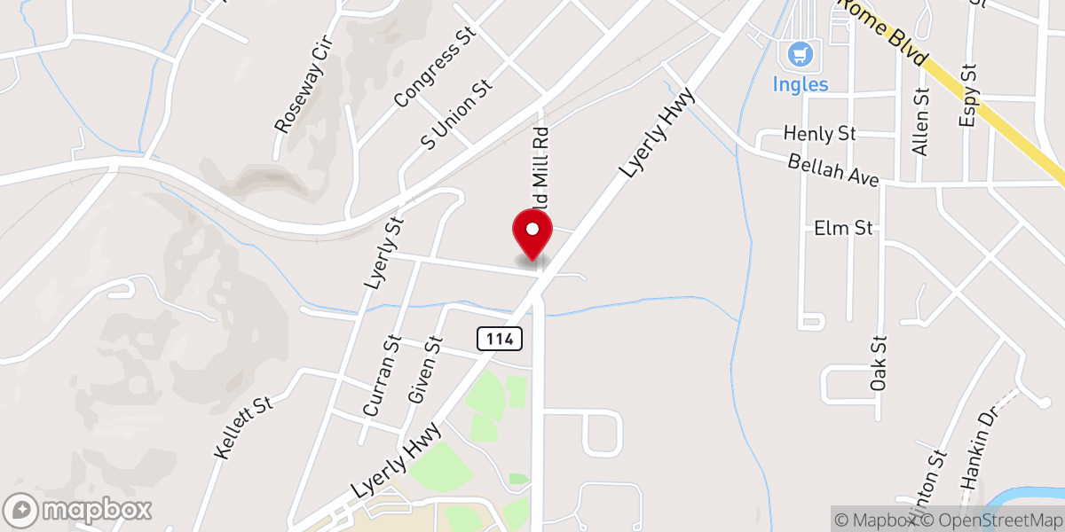 Map showing location of United Christian Fellowship Church