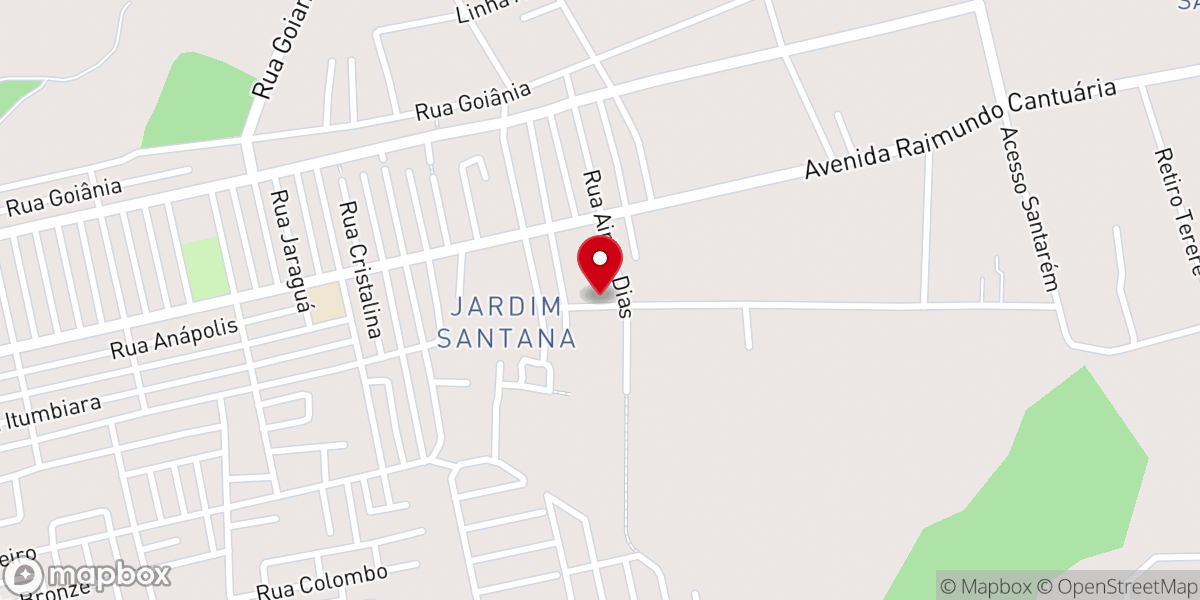 Map showing location of Igreja Pentecostal Geração do Arrebatamento
