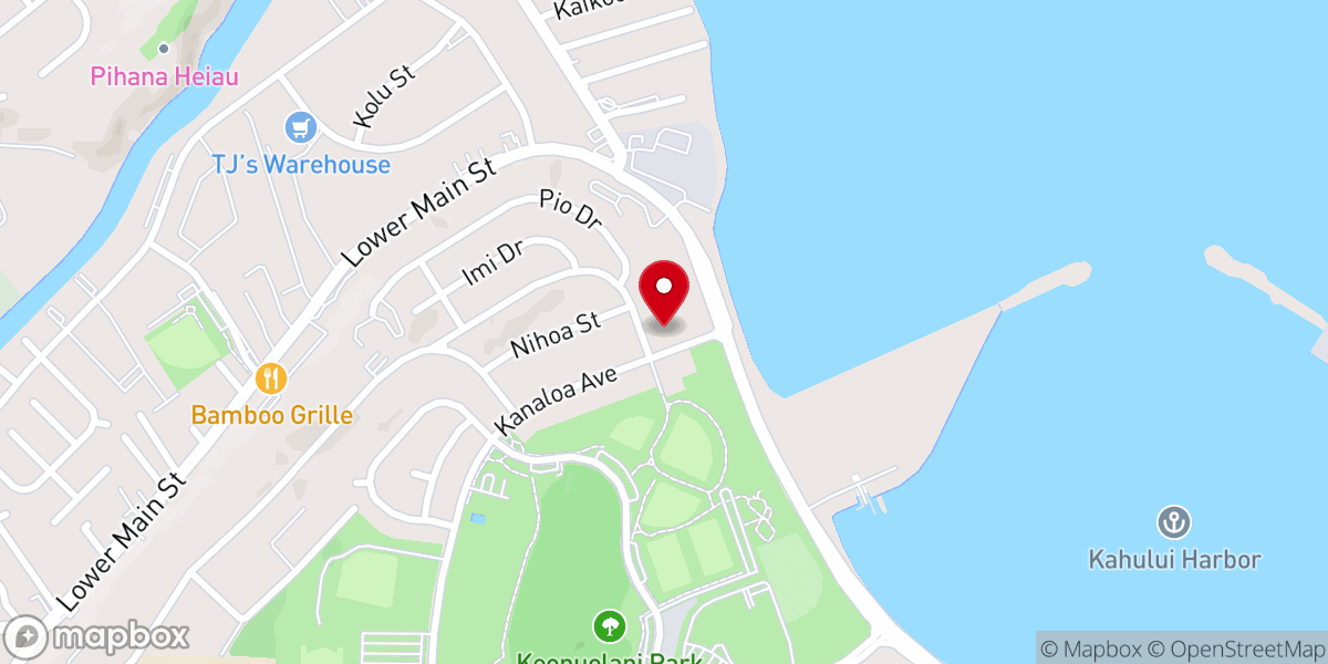 Map showing location of Faith Family Maui