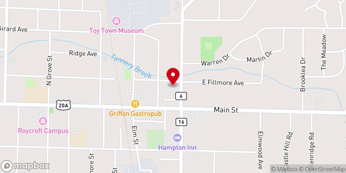 Map showing location of Immanuel Lutheran Church