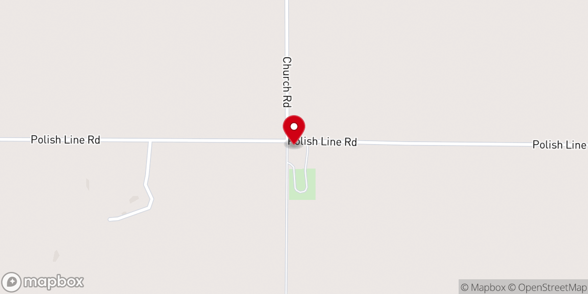 Map showing location of Sacred Heart Catholic Church, Riggsville