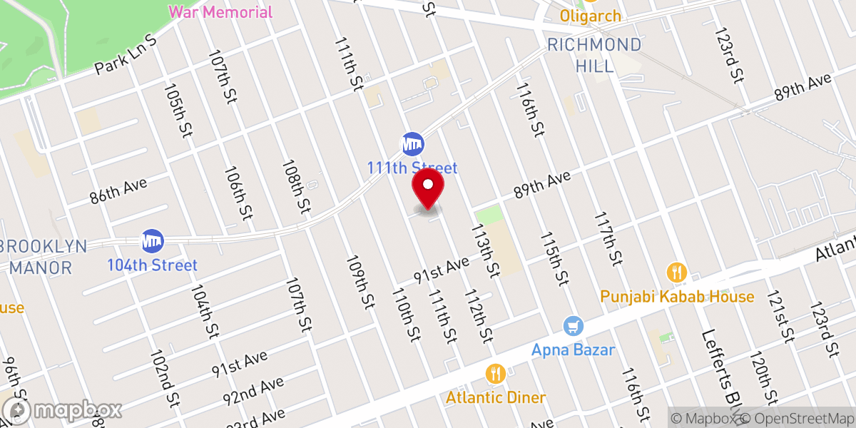 Map showing location of Elohim Christian Church