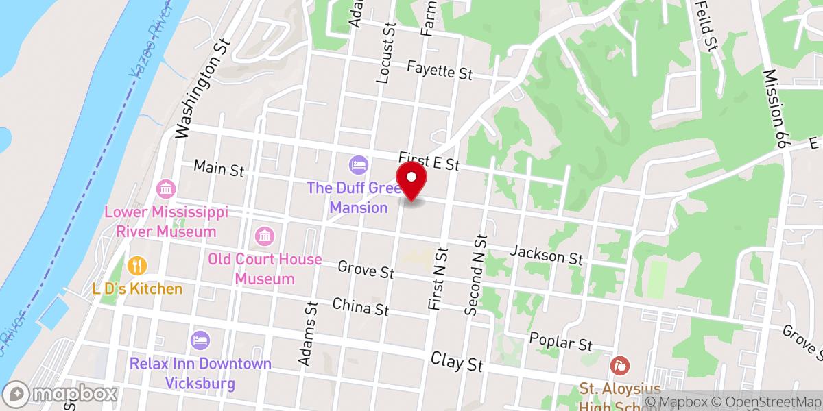 Map showing location of Greater Mt Zion Baptist Church