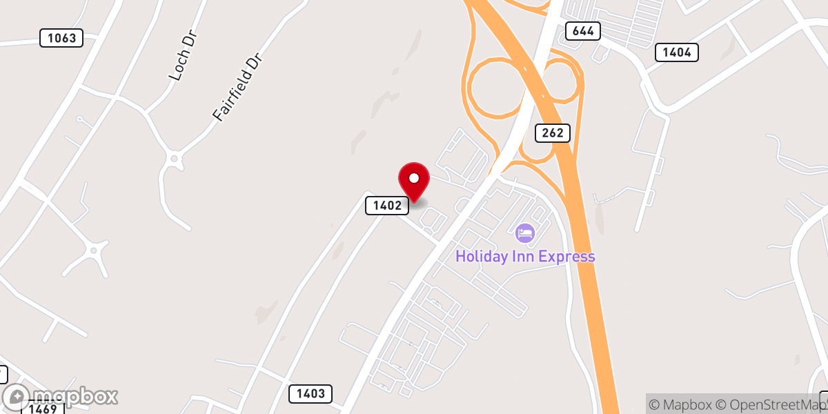 Map showing location of Southside Church of God