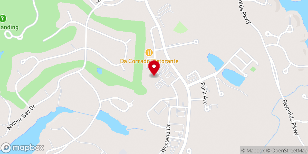 Map showing location of Lake Oconee Church