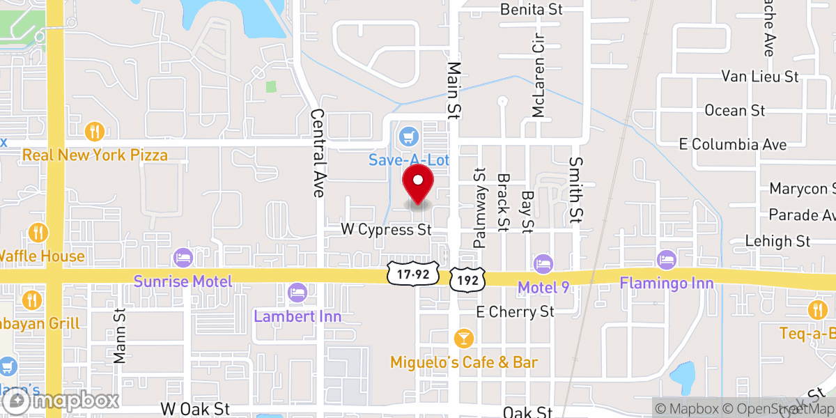 Map showing location of Verdaderos Adoradores ministry inc