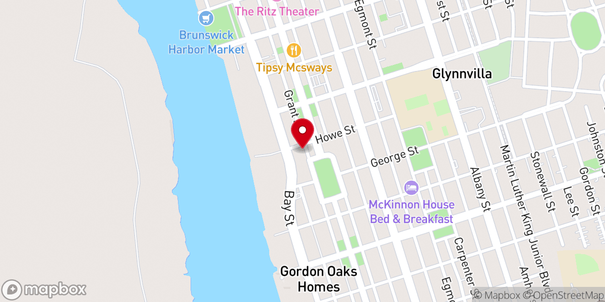 Map showing location of St. Francis Xavier Catholic School