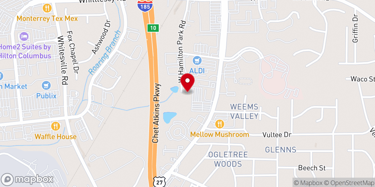 Map showing location of River City Pentecostals
