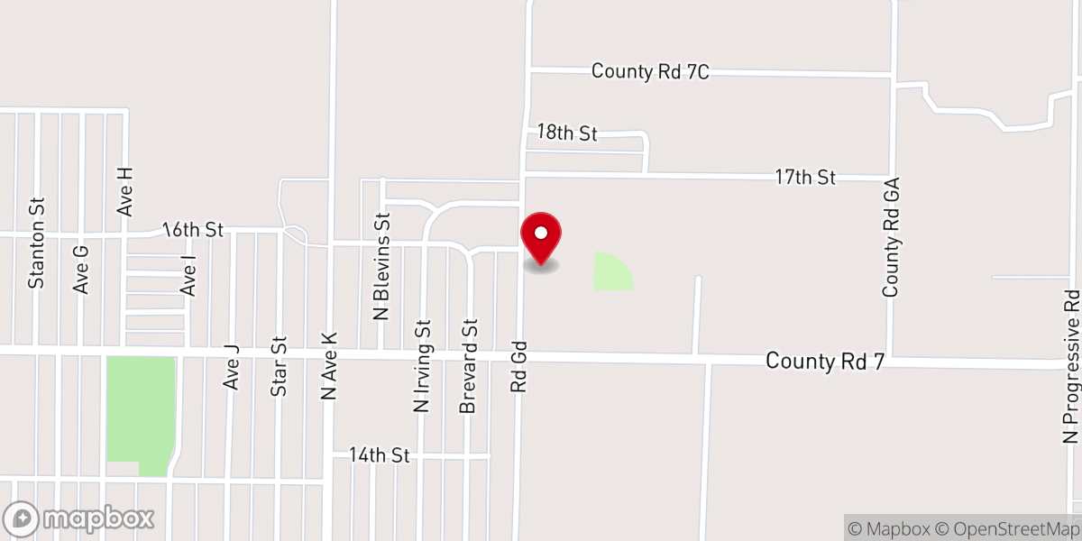 Map showing location of New Life Restoration Center
