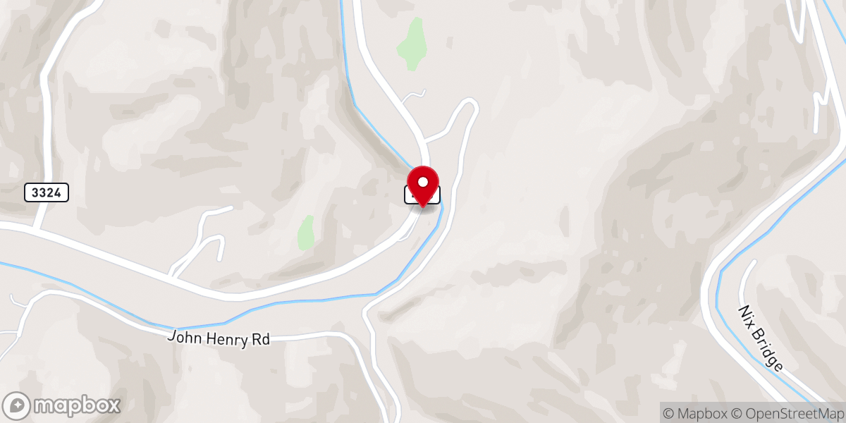 Map showing location of Happy Church Clayhole