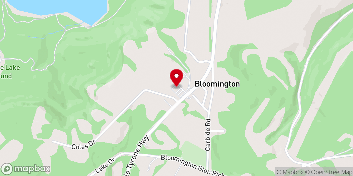 Map showing location of Community Baptist Church