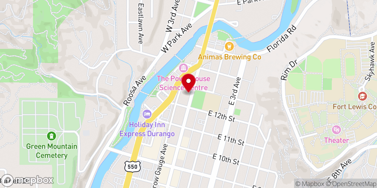 Map showing location of April's Garden