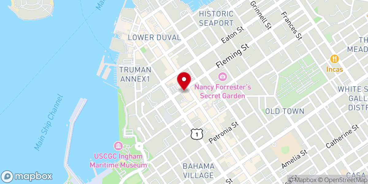 Map showing location of Conch Concierge