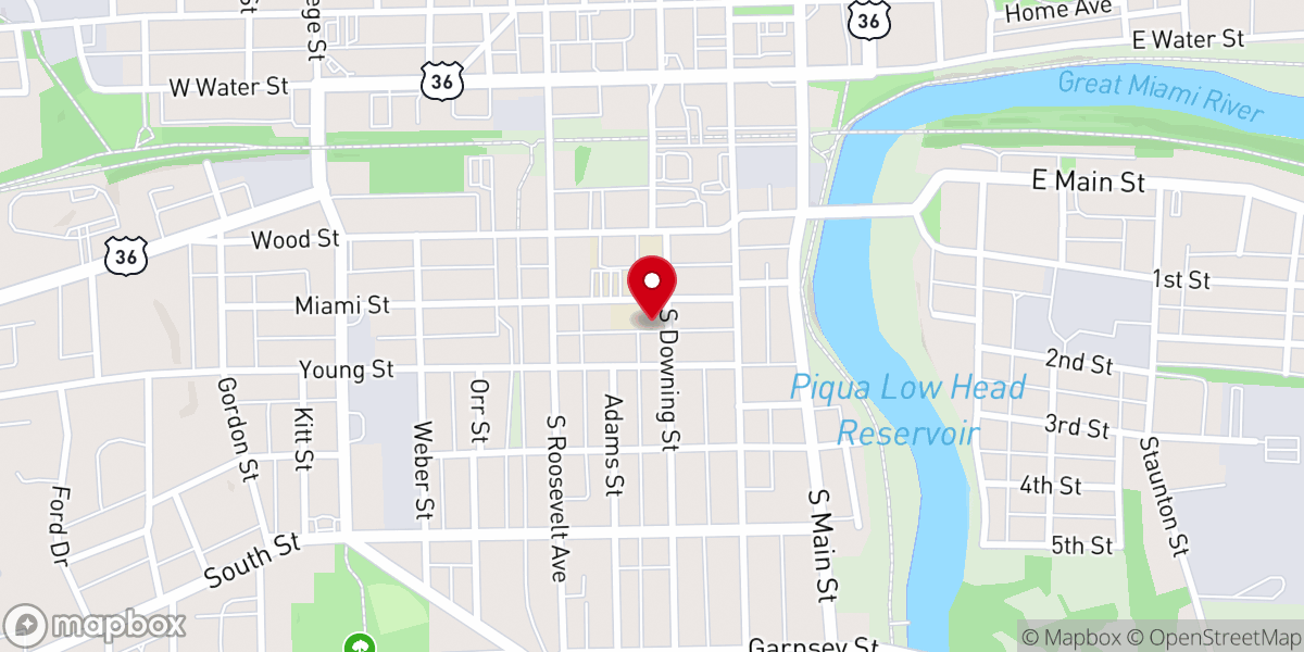 Map showing location of Parish Office