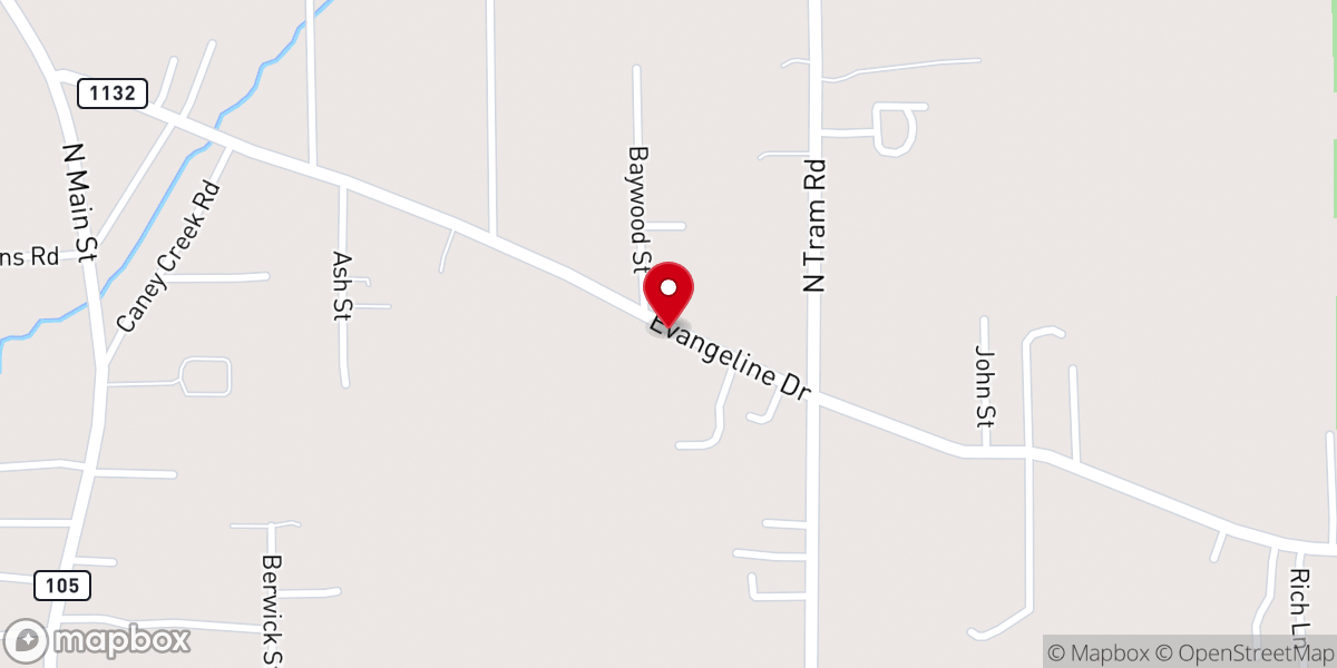 Map showing location of Shiloh Baptist Church