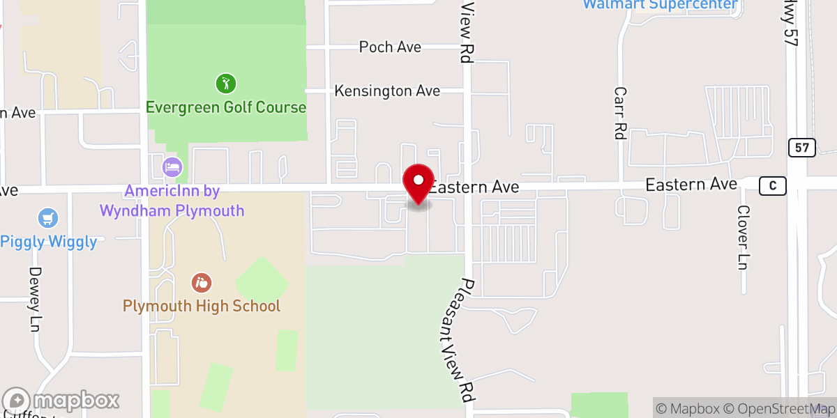 Map showing location of New Life Community Church