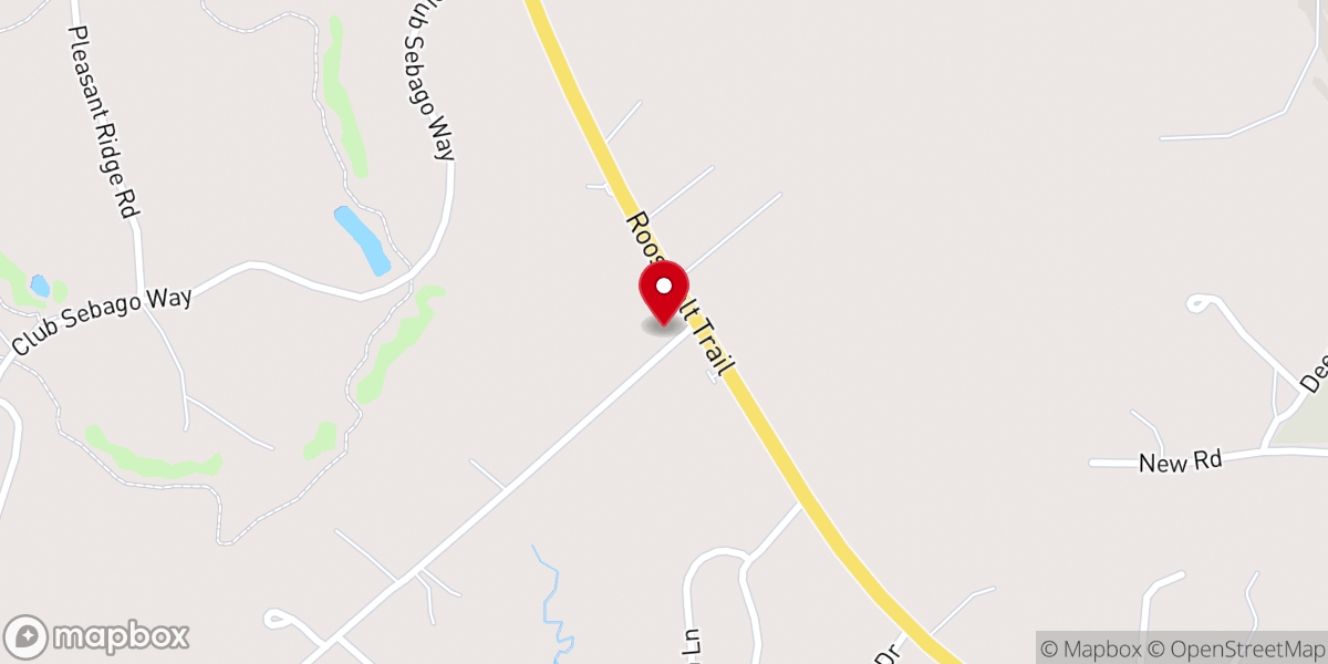 Map showing location of Casco Alliance Church