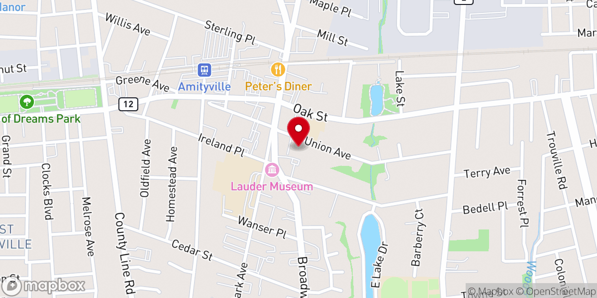 Map showing location of St. Martin of Tours Catholic Church