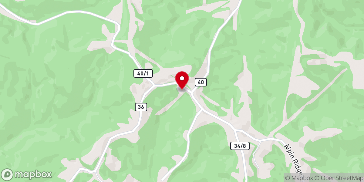 Map showing location of Mount Carmel Church