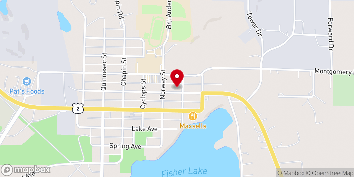 Map showing location of St Marys Catholic Church