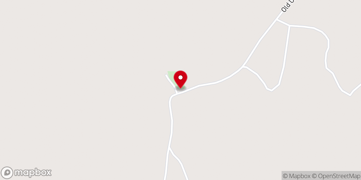 Map showing location of Old Union Baptist Church