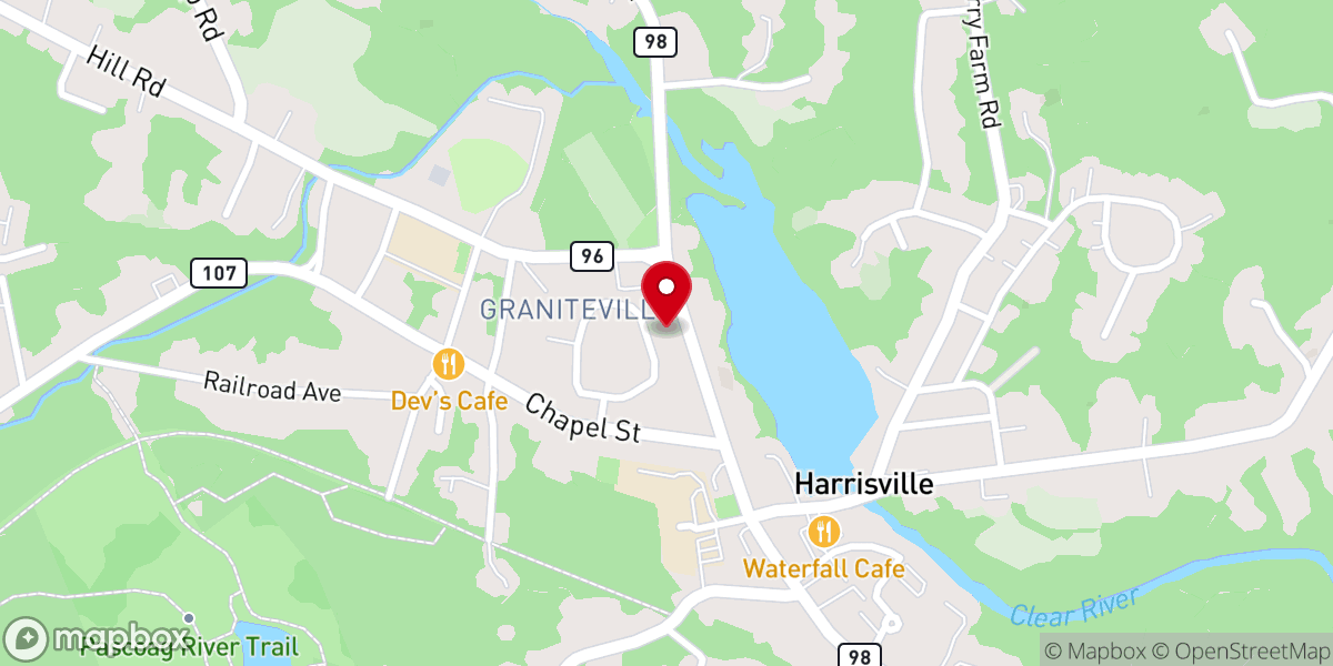 Map showing location of Saint Patrick's Church Food Pantry