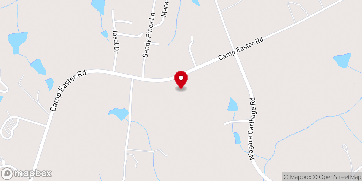 Map showing location of Pleasant Hill Baptist Church