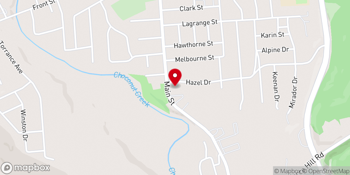 Map showing location of Grace Lutheran Church