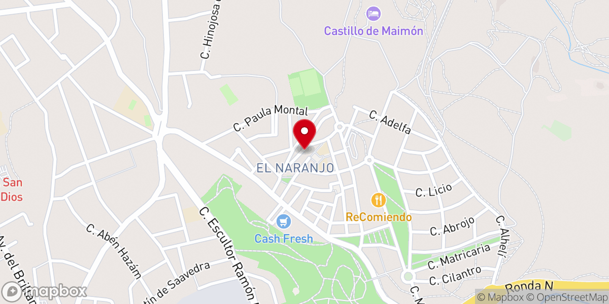 Map showing location of Parroquia de Santa Victoria