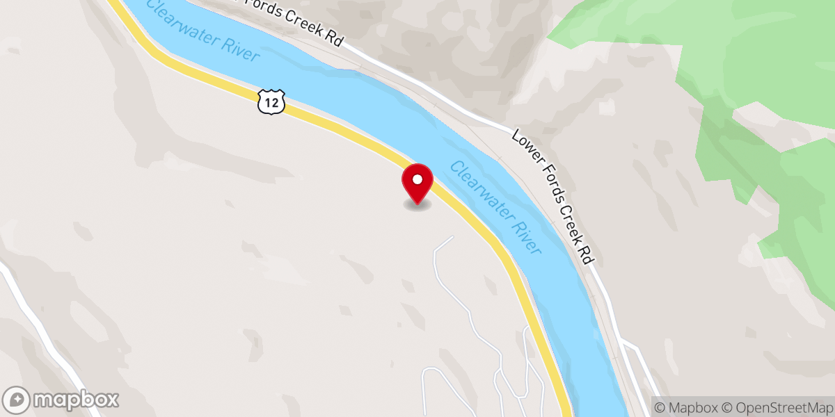 Map showing location of Orofino Seventh-Day Adventist Church