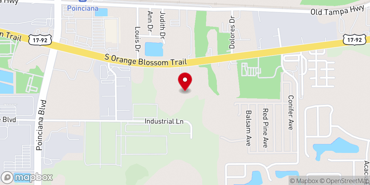 Map showing location of Great Commission Fellowship Center