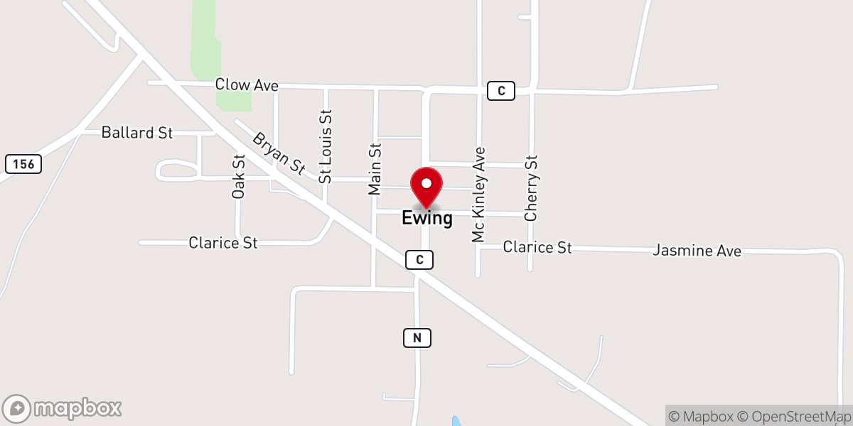 Map showing location of Hester Community Center