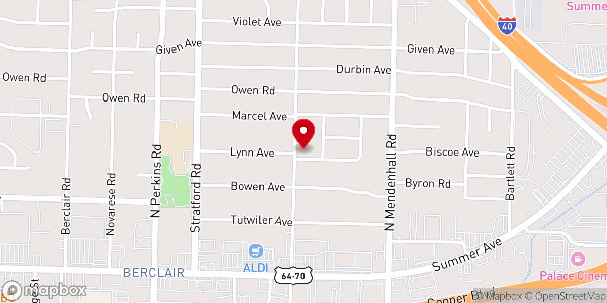 Map showing location of Oasis Church of God in Christ